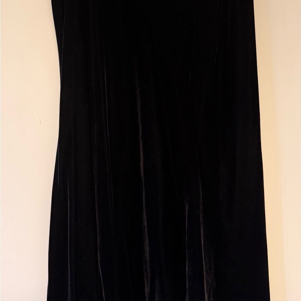 Banana Republic Black Velvey Maxi Skirt